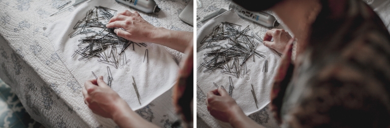 bride getting ready in cas xorc mallorca