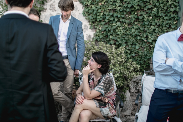 guest having fun during the reception