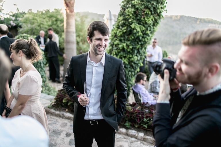 guest having fun during the reception