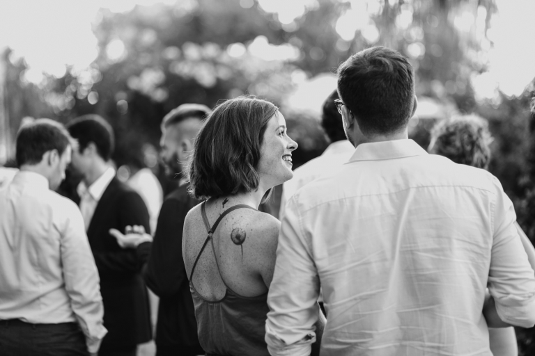 guest having fun during the reception