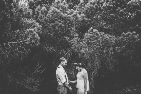 intimate wedding in the beach