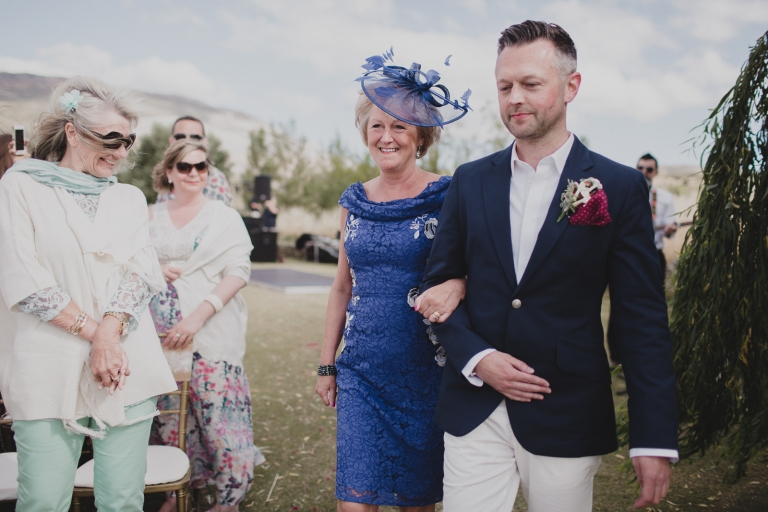 groom with his mother