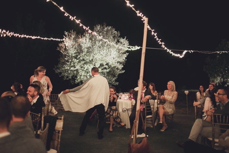 moving moment during the wedding