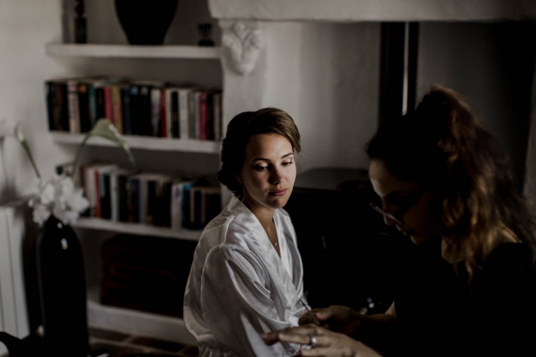 bride getting ready photo