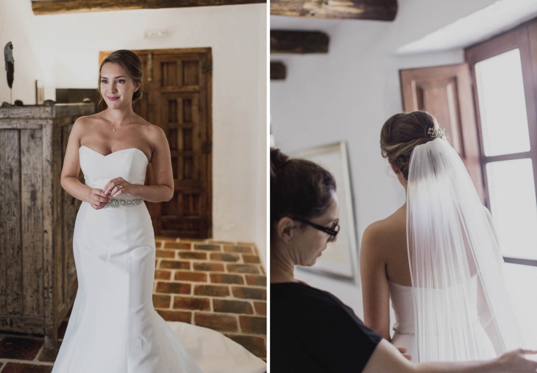 bride getting ready shot