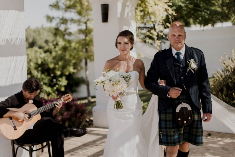 bride walking down the aisle