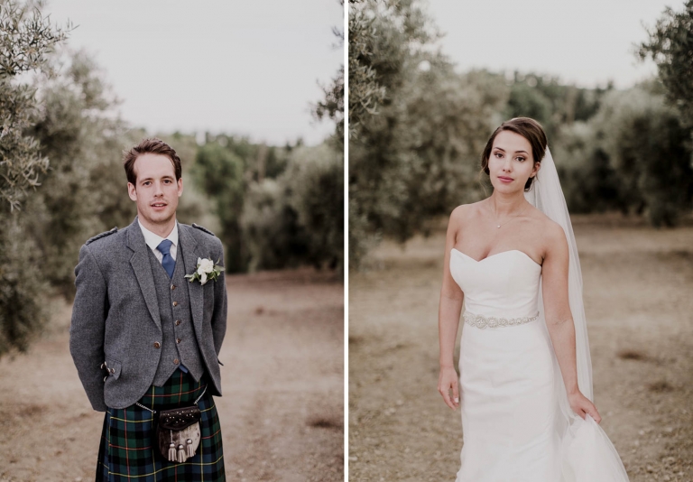 bride and groom portraits
