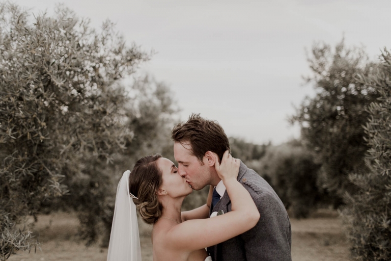 bride and groom portrait 