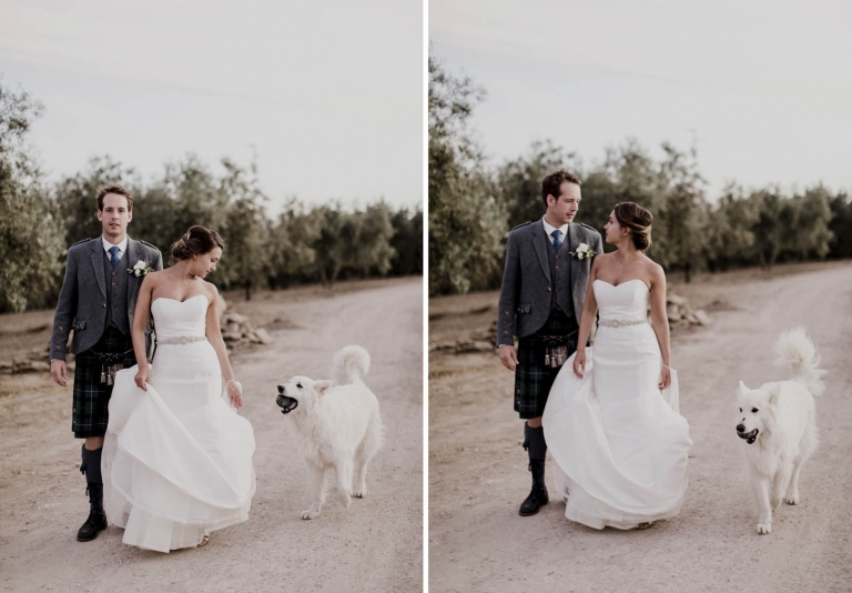 bride and groom portrait 
