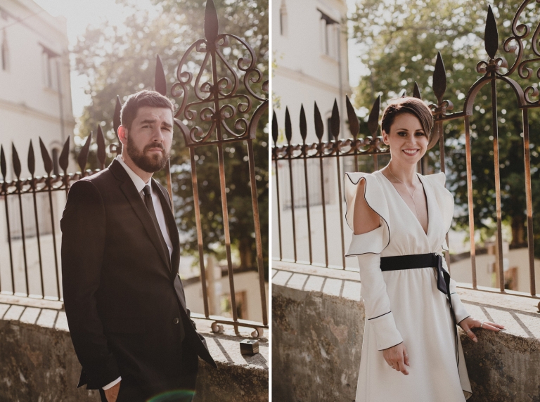 bride and groom portrait