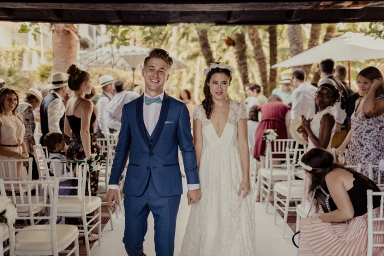 Wedding ceremony picture at puente romano