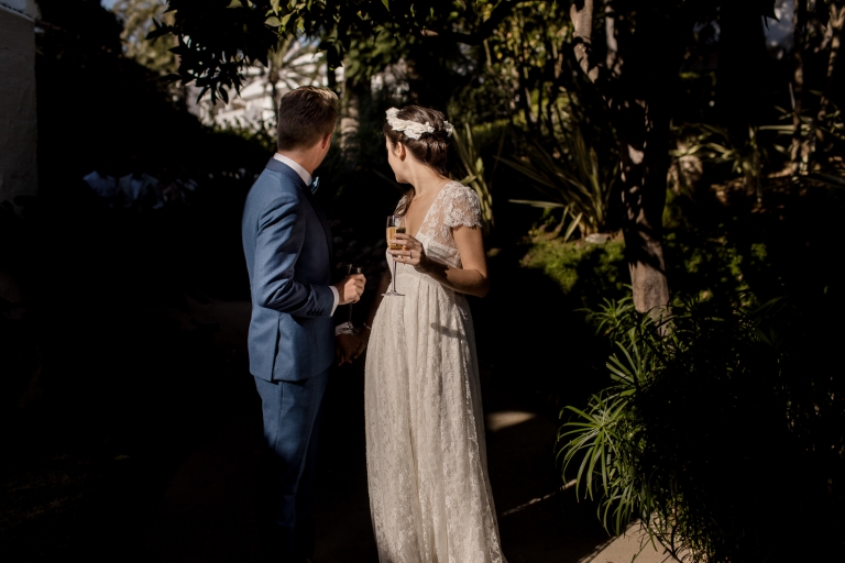 Wedding ceremony picture at puente romano