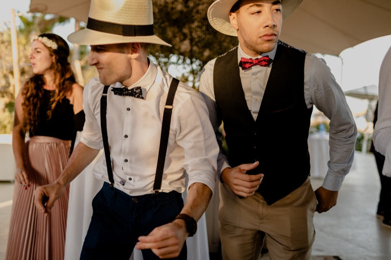 the guests dancing during the reception