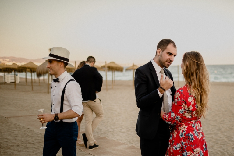 the guests during the reception
