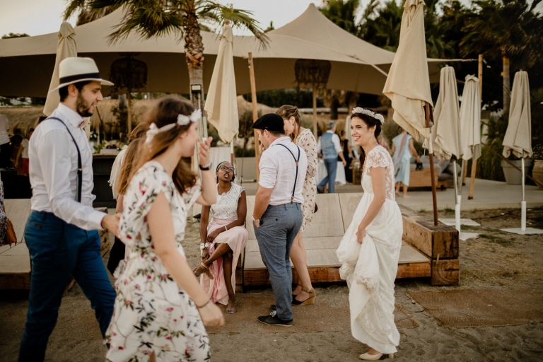 the guests during the reception