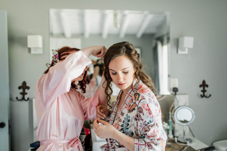 bride getting ready photo