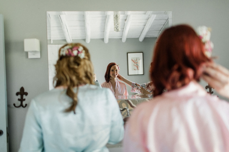 bride getting ready photo