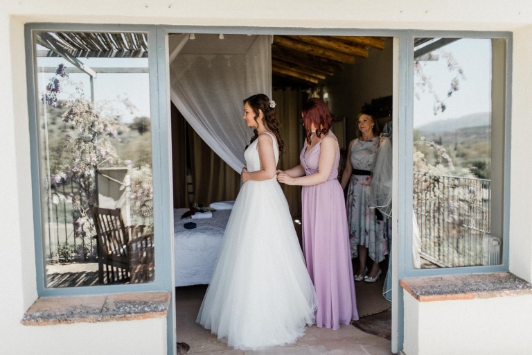 bride getting ready photo