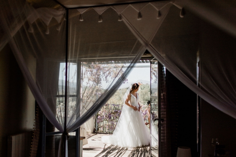 bride getting ready photo