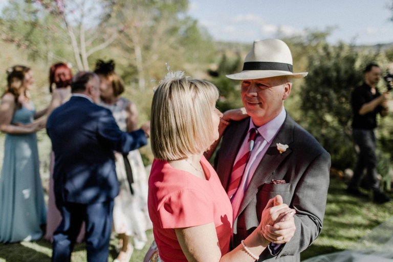 guests dancing at wedding party