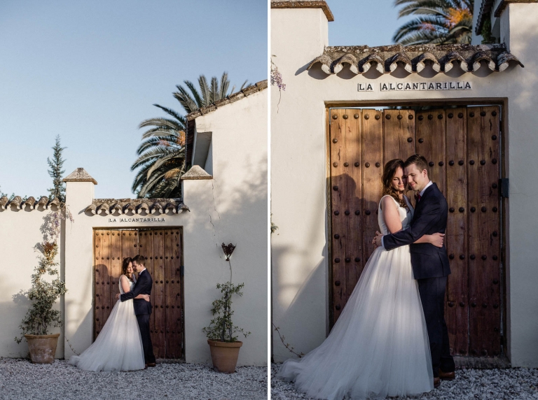 bride and groom portrait