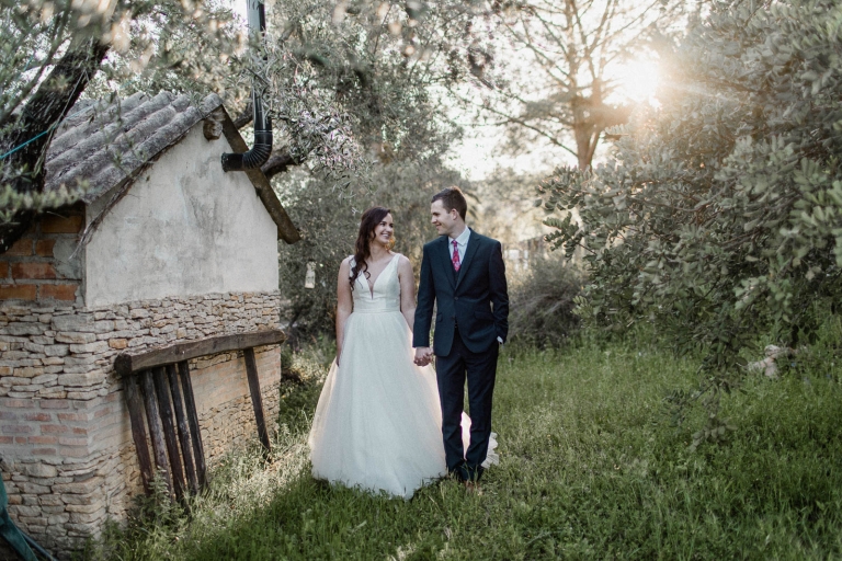 bride and groom photo session