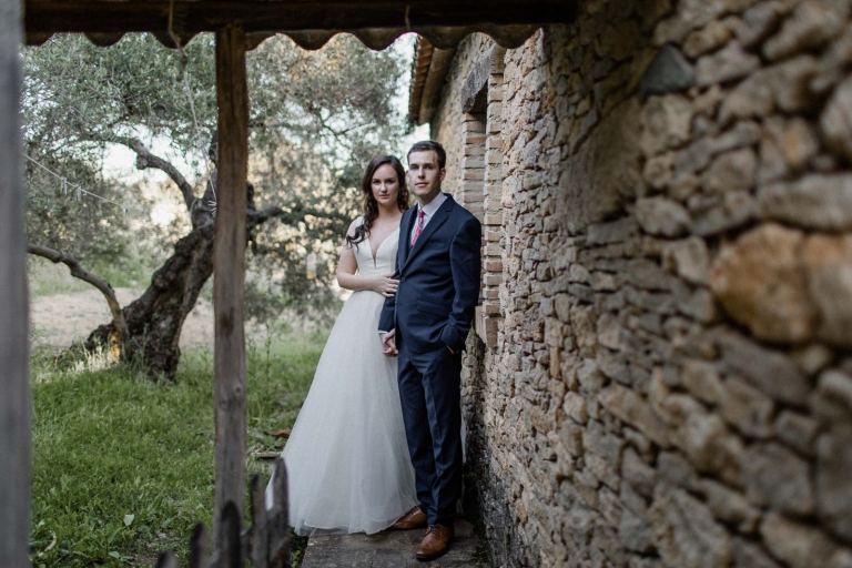 bride and groom photo session