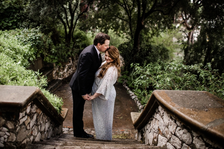 couple portrait at the garden