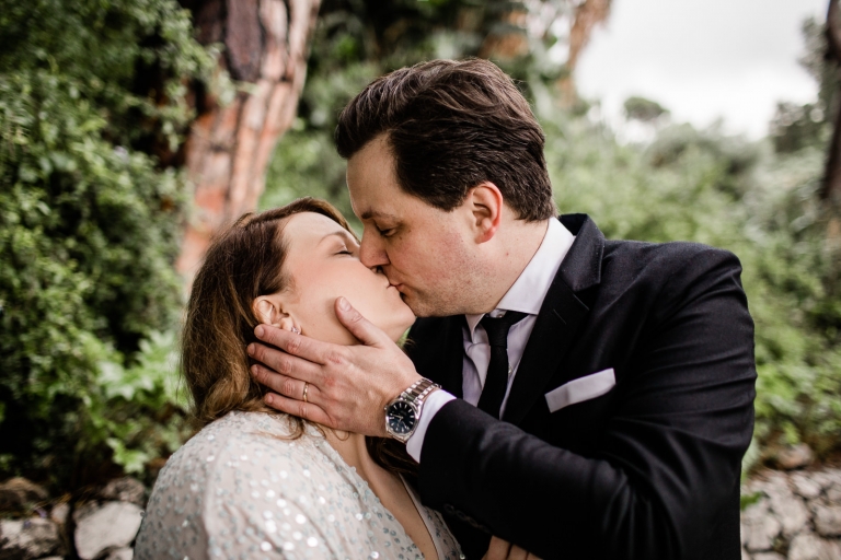 a romantic couple portrait 