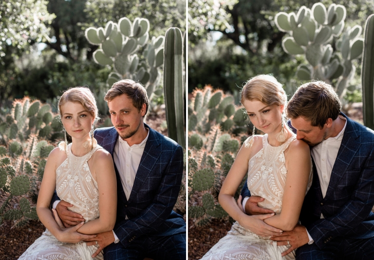 bride and groom portrait