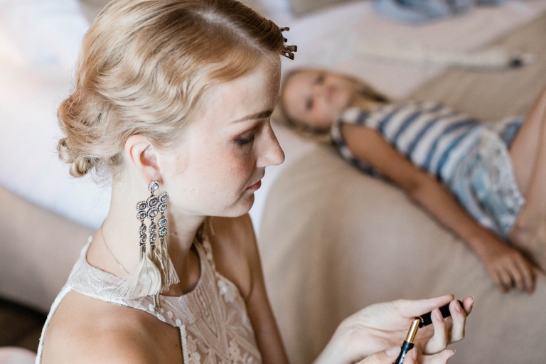 bride getting ready photo